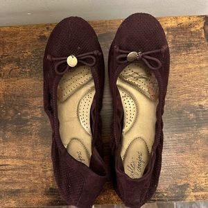 Plum purple ballet flat